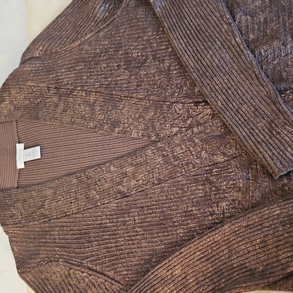 Chico's Cardigan Sweater, Size 1. - Picture 4 of 9